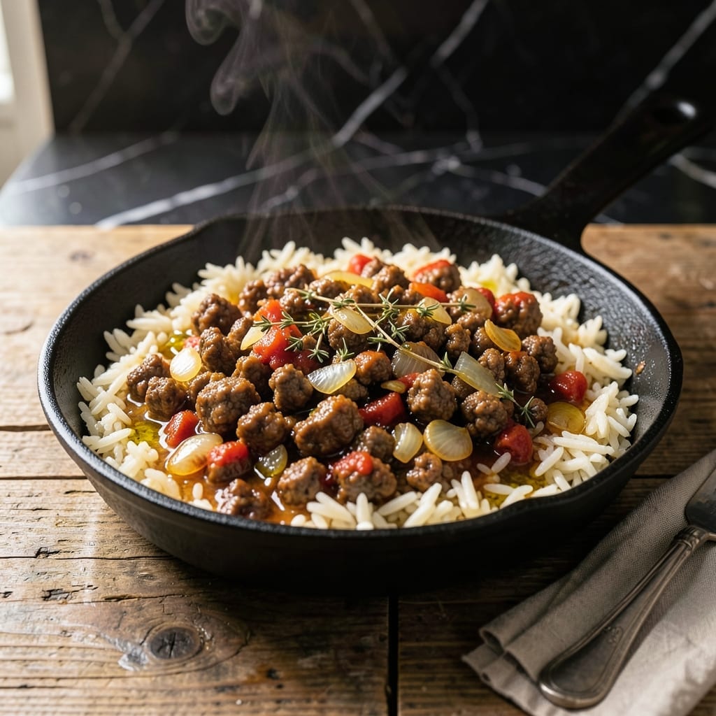 Homemade Beef Rice-A-Roni Recipe: Nostalgic One-Pot Meal Homemade Beef Rice-A-Roni Recipe: Nostalgic One-Pot Meal