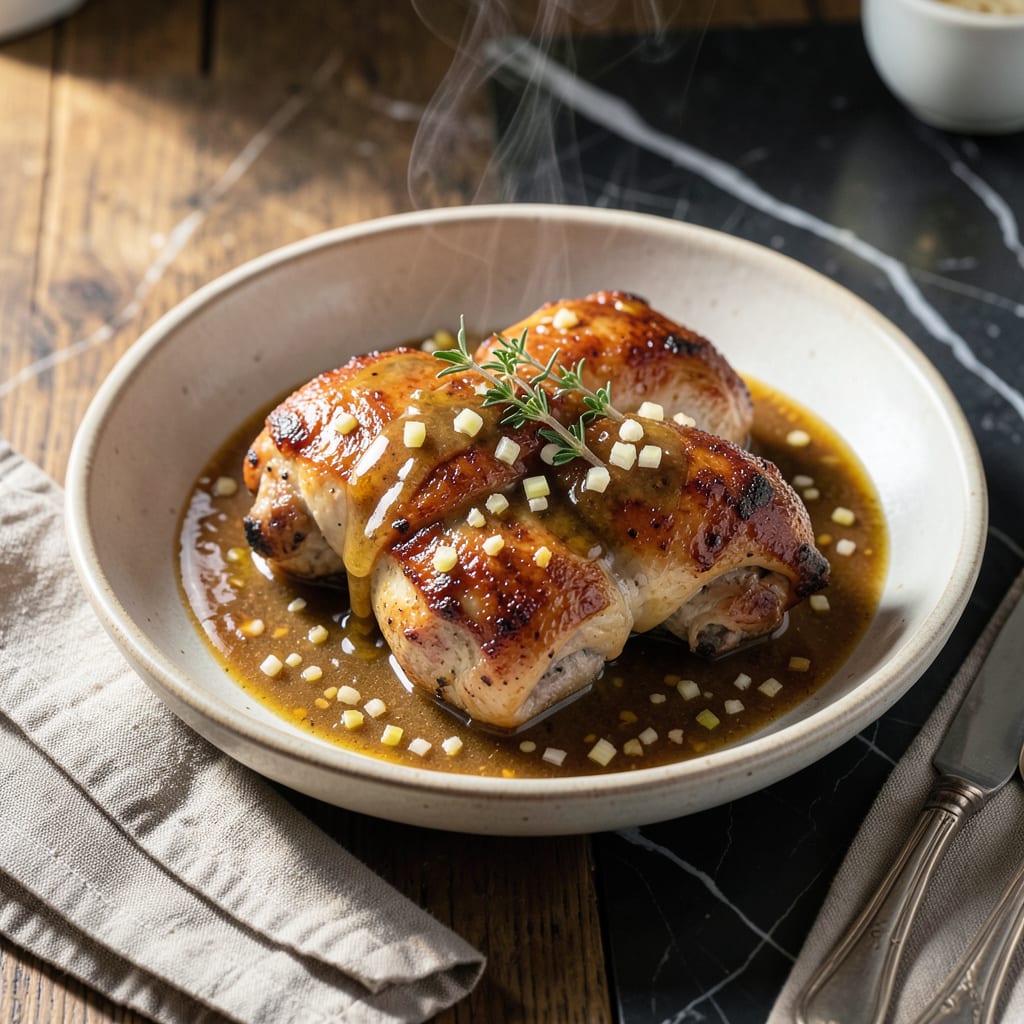 Baked Chicken Thigh Sauce Recipe: Rich Pan Drippings Transformed