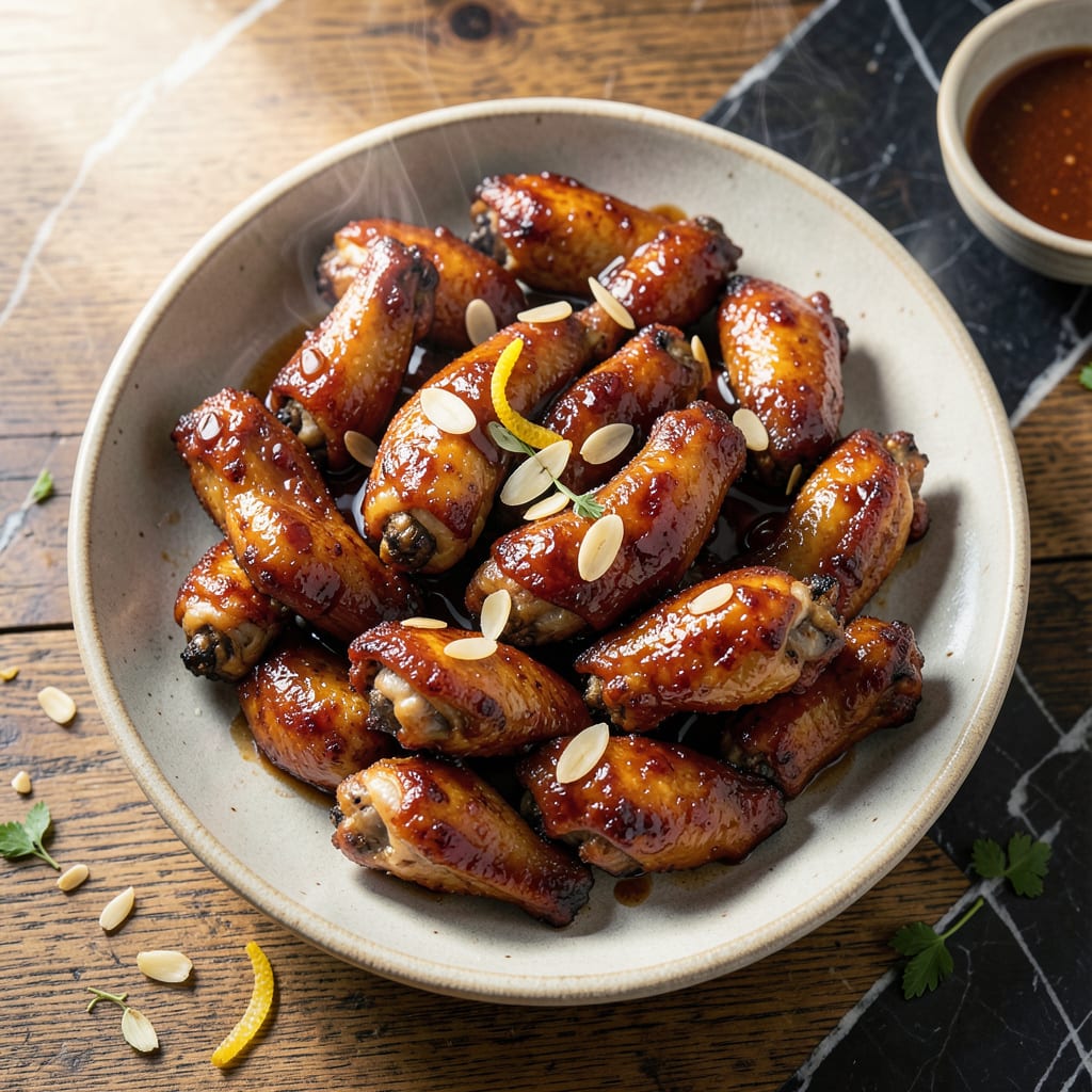 Comprehensive baked hoisin sauce chicken wings recipe visual reference