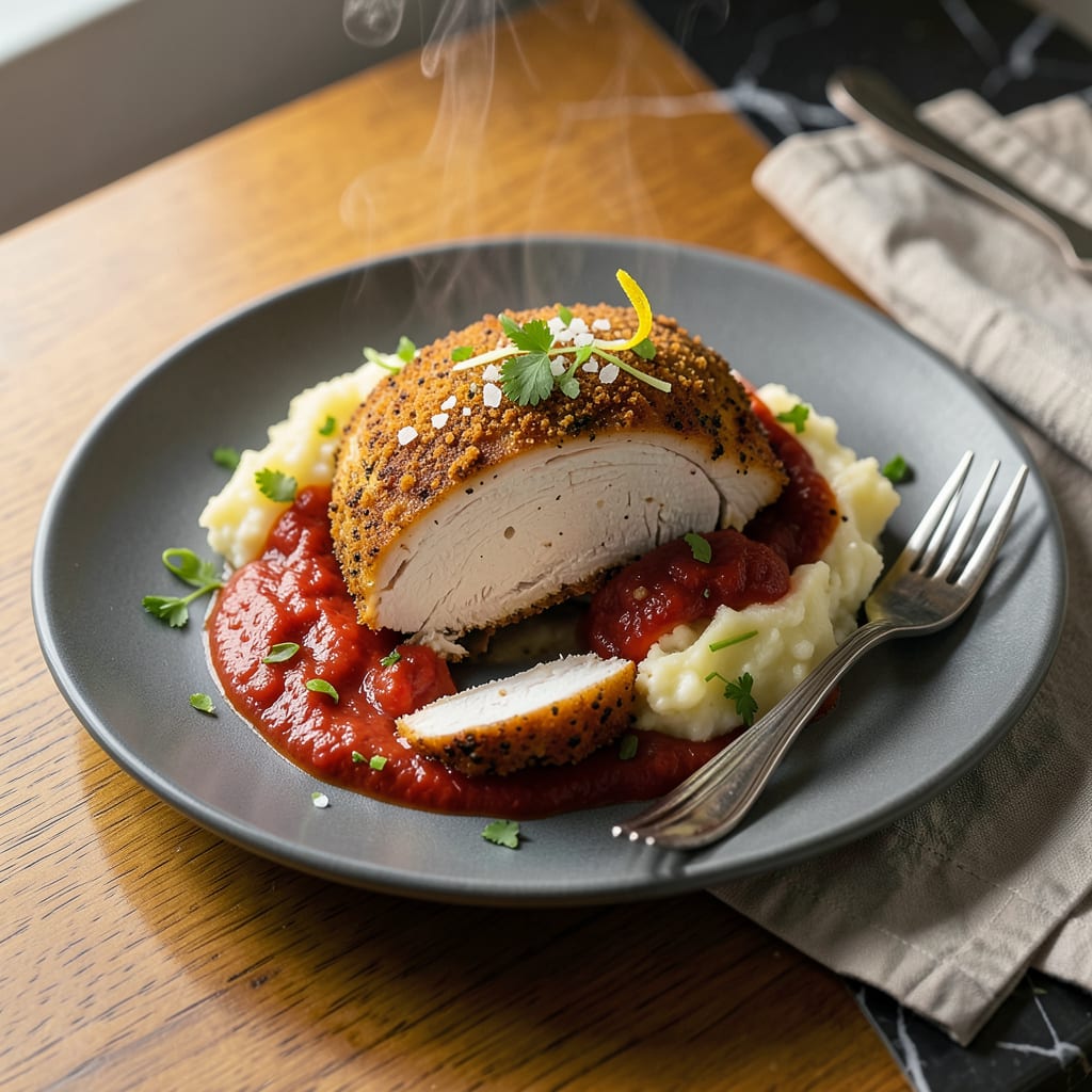 Baking Powder on Chicken Breast: Crispy Crust Without the Fryer example with annotations