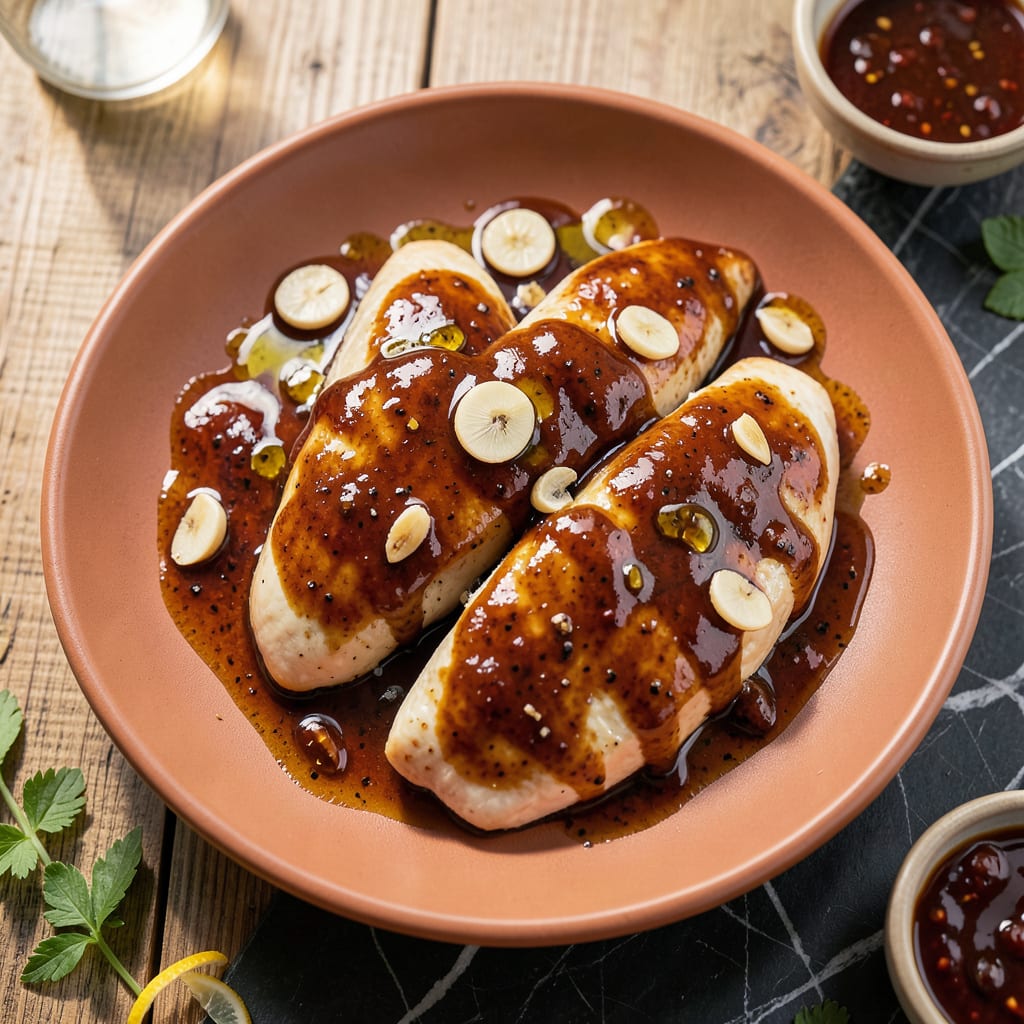 Visual representation of barbecue sauce chicken marinade recipe