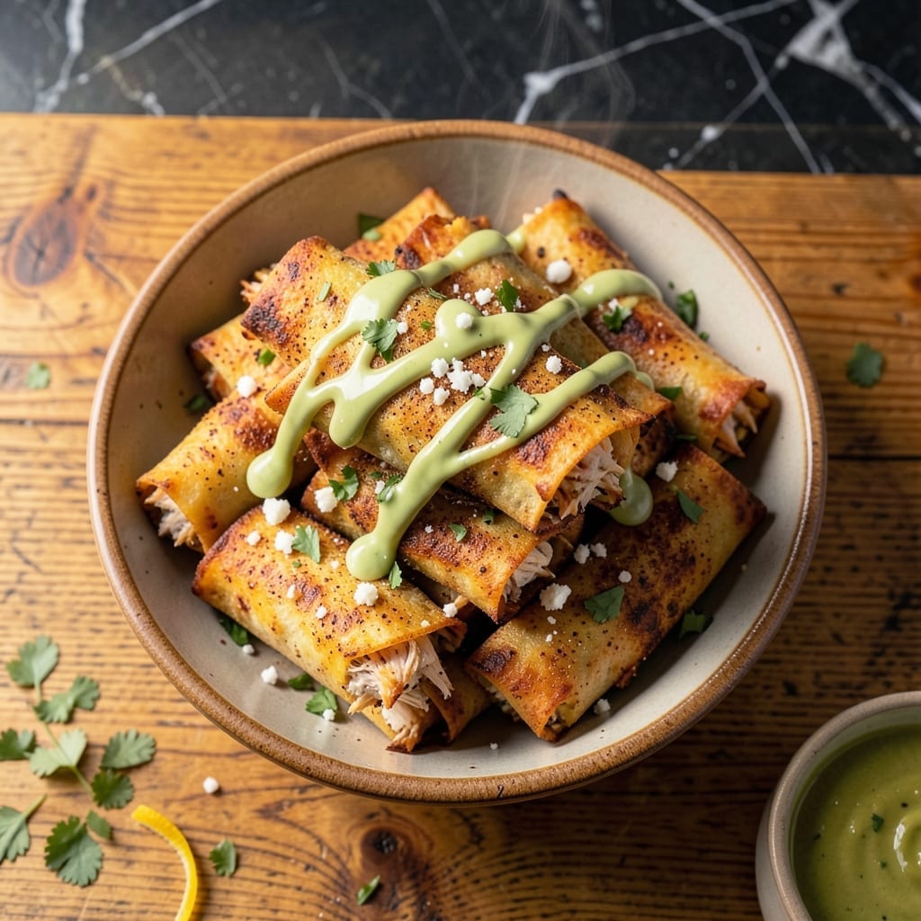 Chicken Taquitos Recipe: Crunchy Bites With Spiced Shredded Filling