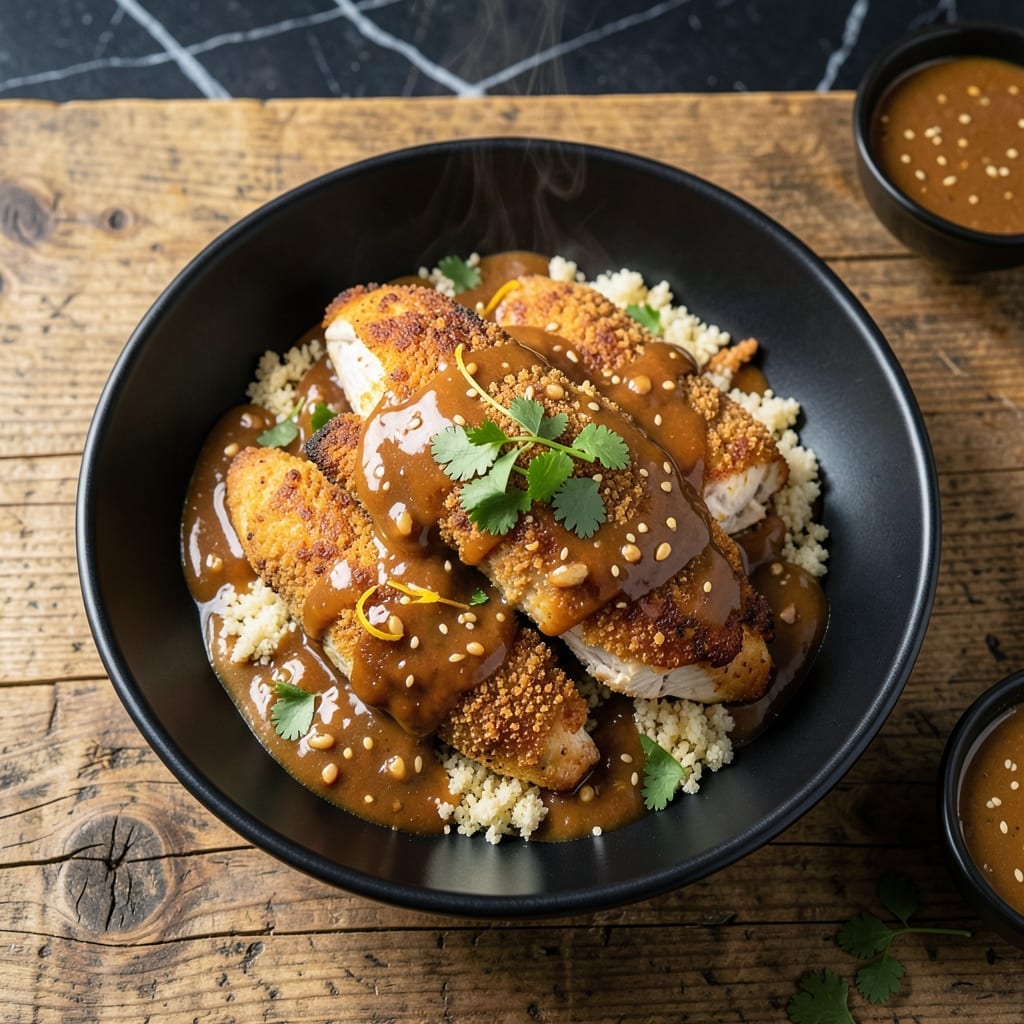 Baked Peanut Chicken Recipe: Crunchy Coating With Sweet-Savory Glaze Baked Peanut Chicken Recipe: Crunchy Coating With Sweet-Savory Glaze