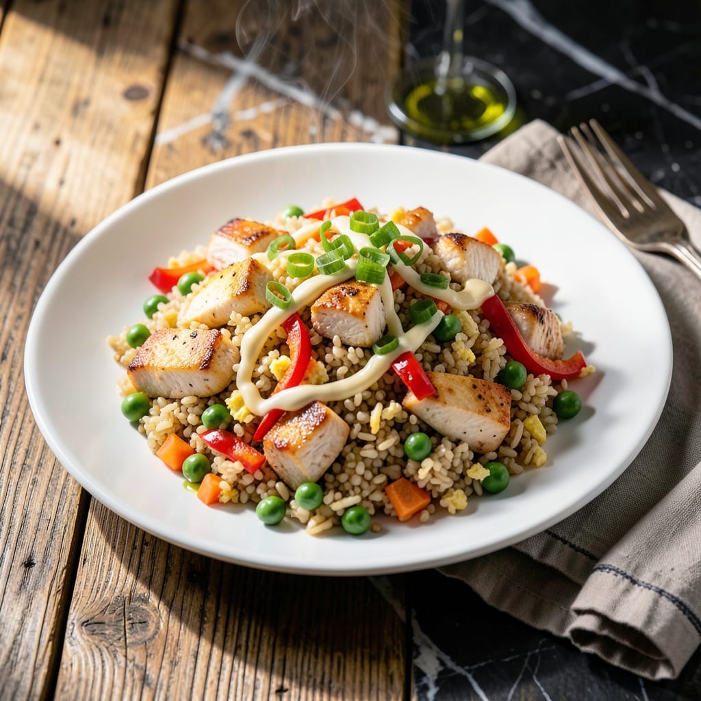 Quinoa Chicken Fried Rice Recipe: Protein-Packed Wok-Free Dinner