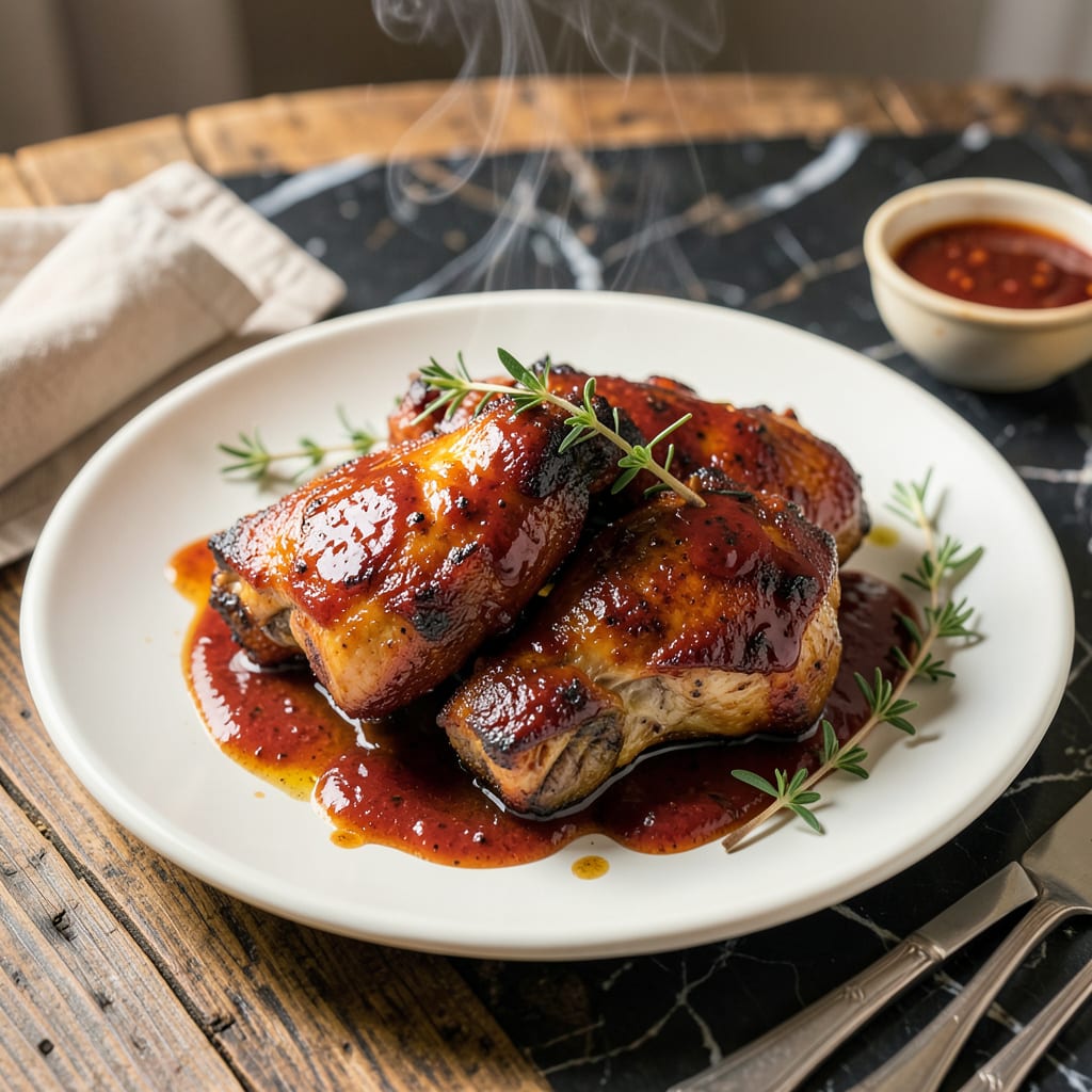 BBQ Sauce Recipe for Chicken Thighs: Smoky-Sweet Adherence to Juicy Meat