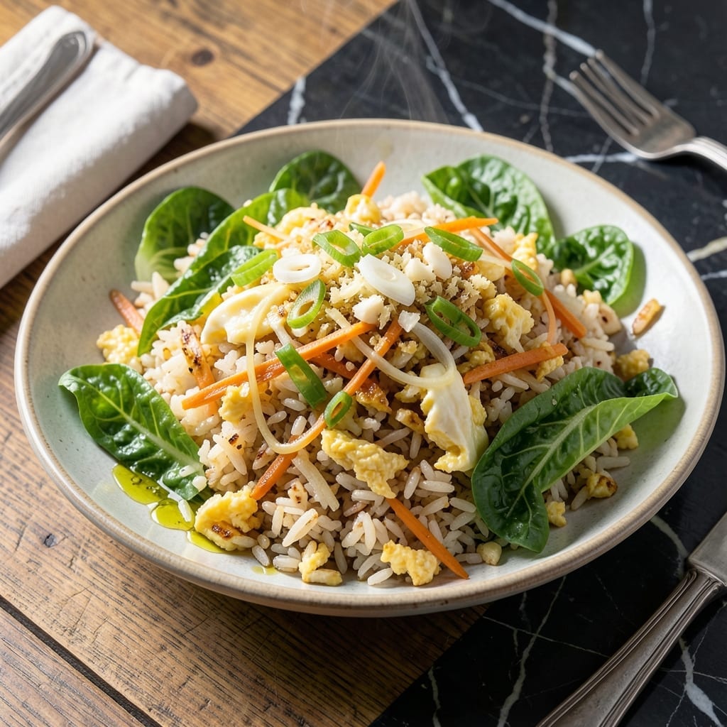 Fried Rice With Lettuce Recipe: Wok-Seared Umami With Crisp Greens