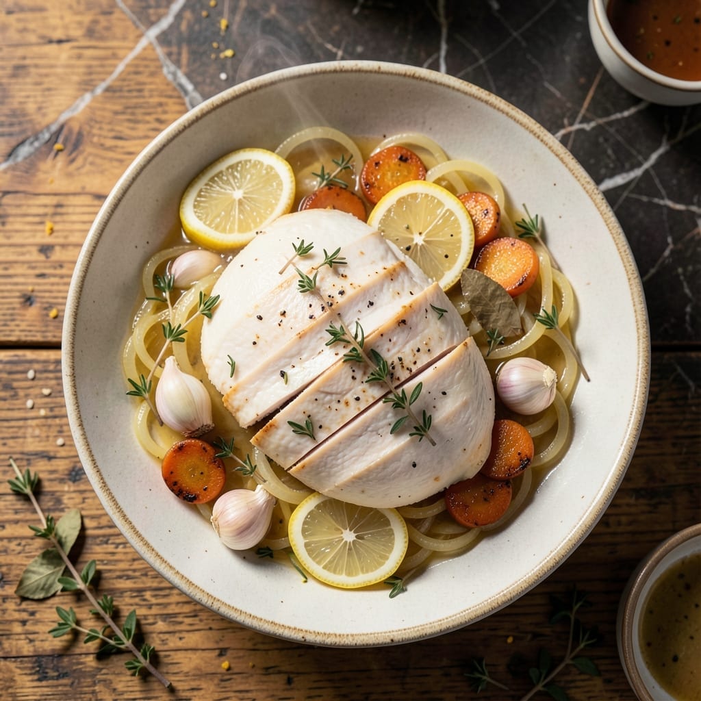 Chicken Breast for Salad Recipe: Poached to Juicy Perfection Chicken Breast for Salad Recipe: Poached to Juicy Perfection