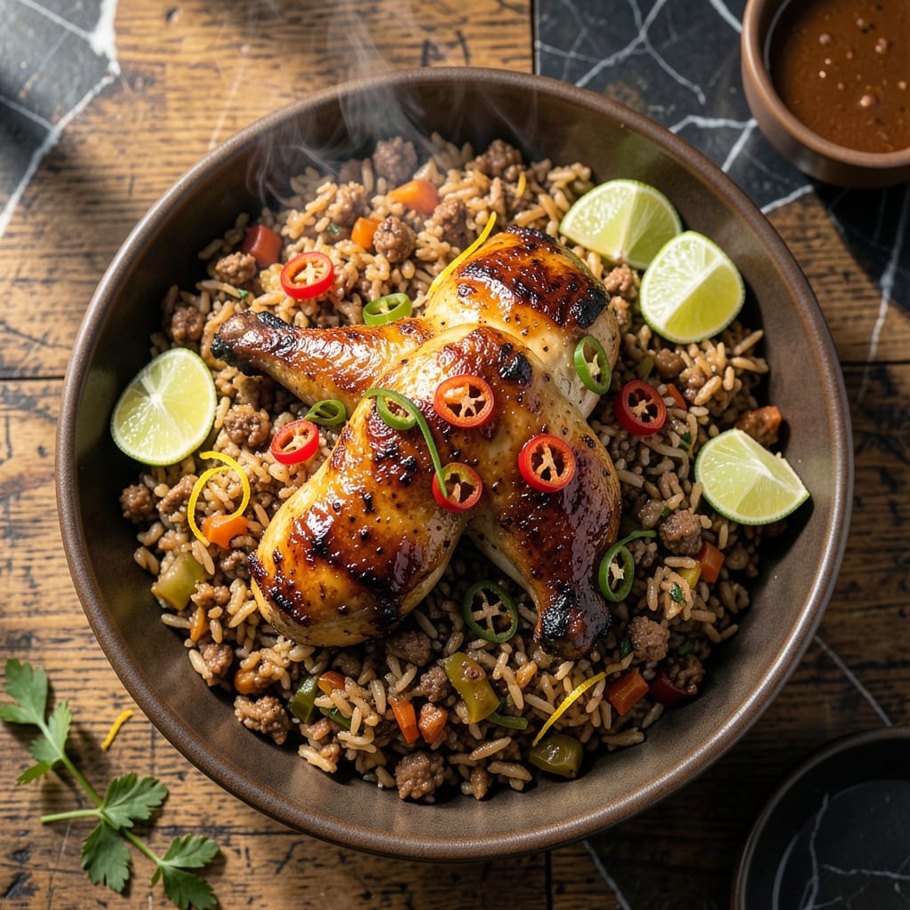 Jerk Chicken and Dirty Rice Recipe: Caribbean Spice With Smoky Depth