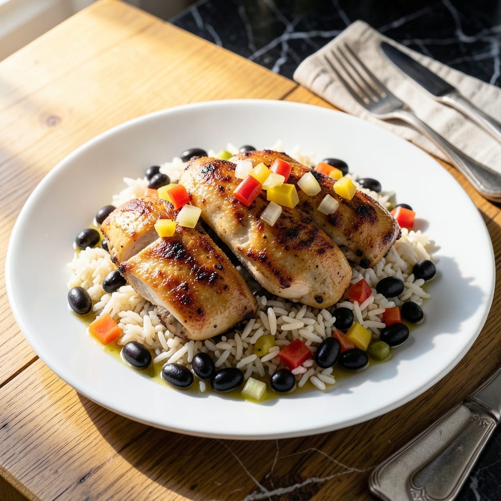 Healthy Chicken Rice and Beans Recipe: Protein-Packed One-Pot Meal