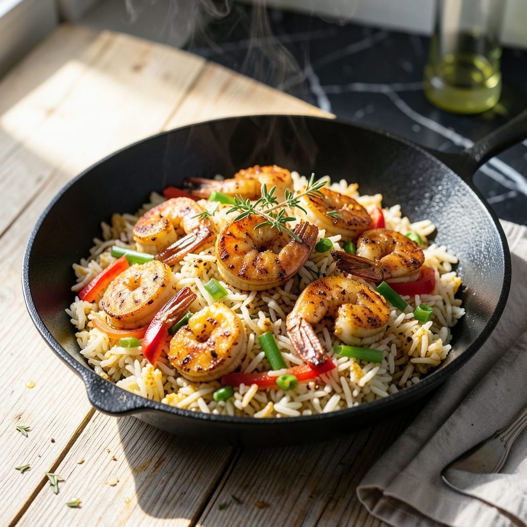 Jamaican Shrimp Fried Rice Recipe: Island Spice in Every Grain
