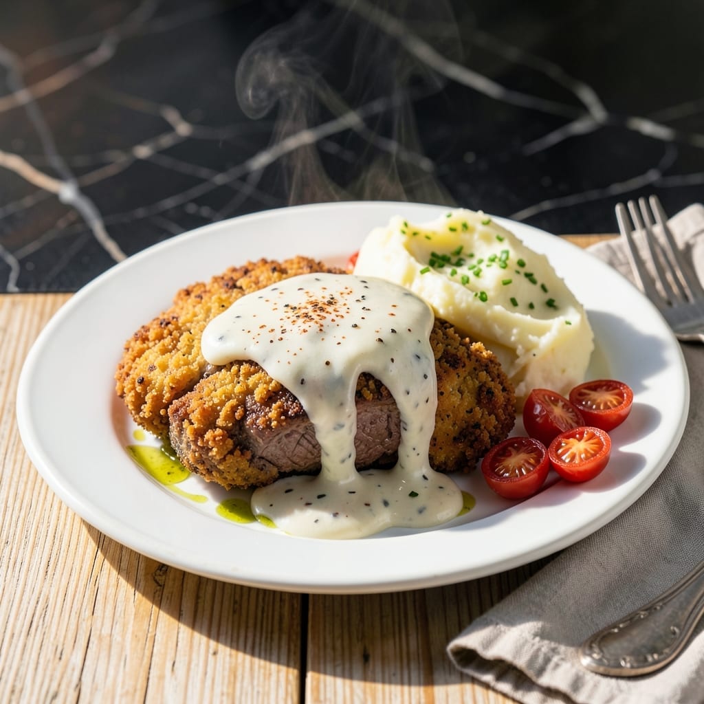 Del Rancho Chicken Fried Steak Recipe: Crispy Breading With Homestyle Gravy Del Rancho Chicken Fried Steak Recipe: Crispy Breading With Homestyle Gravy