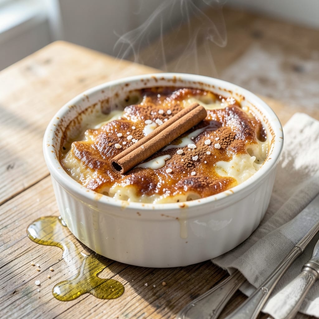 Healthy Baked Rice Pudding Recipe: Light and Velvety Custard