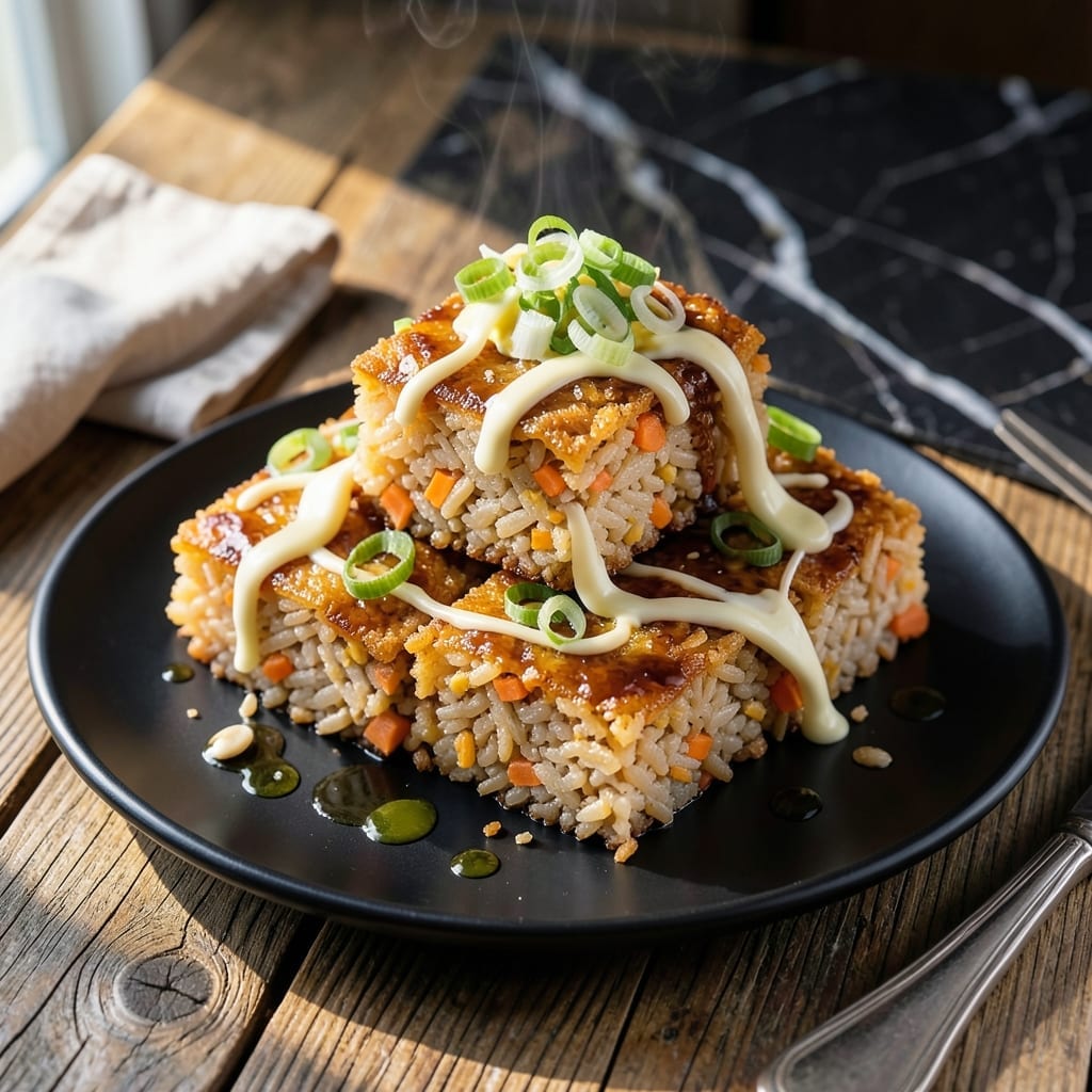 Fried Rice Squares Recipe: Crispy Edges With Savory Depth