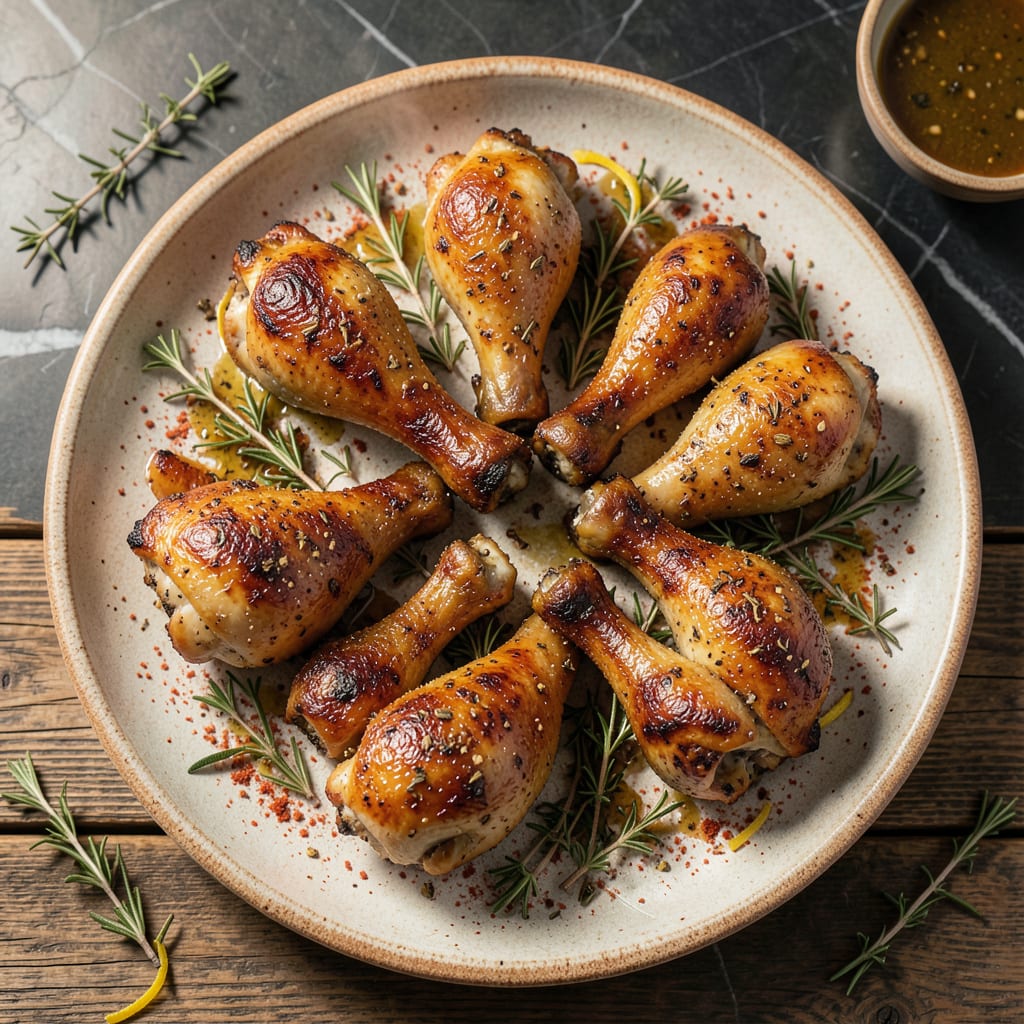 Visual representation of best baked chicken legs recipe ever