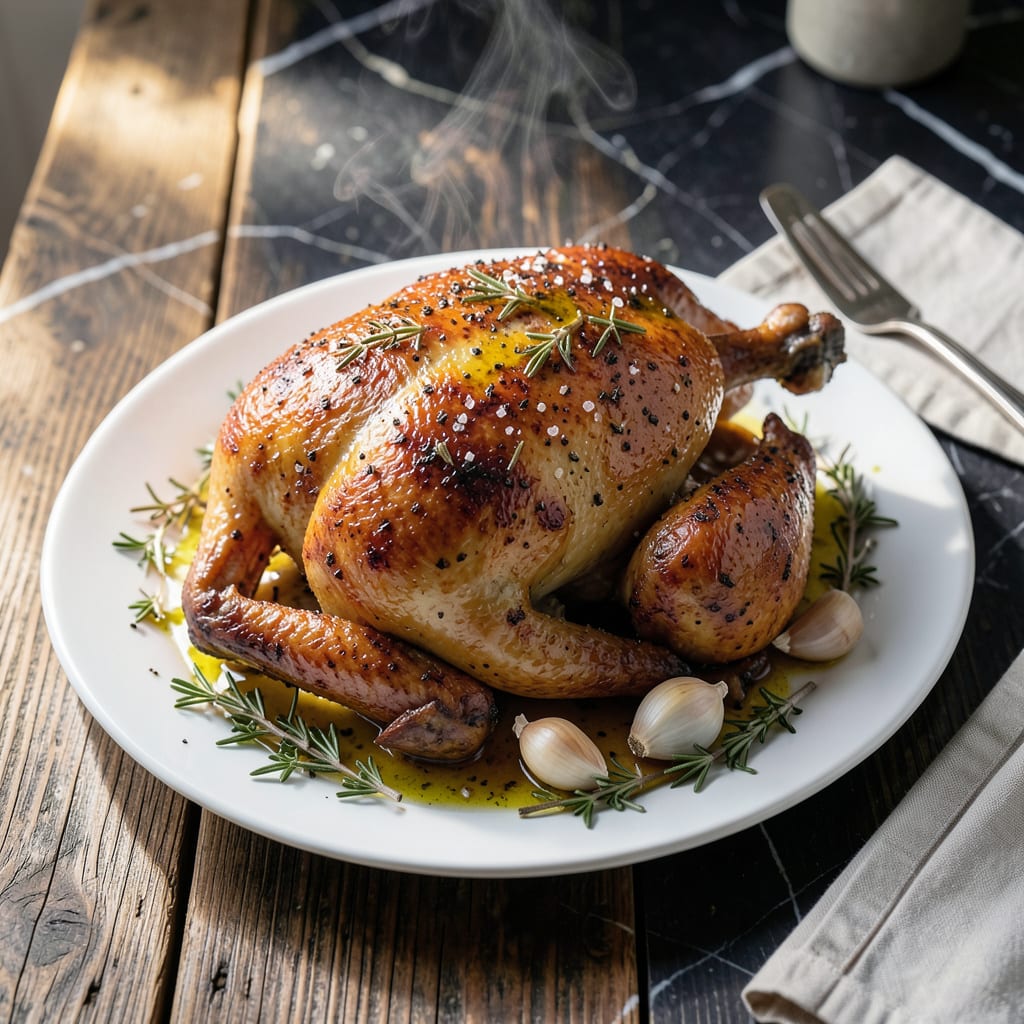 best baked whole chicken recipe in the world example with annotations