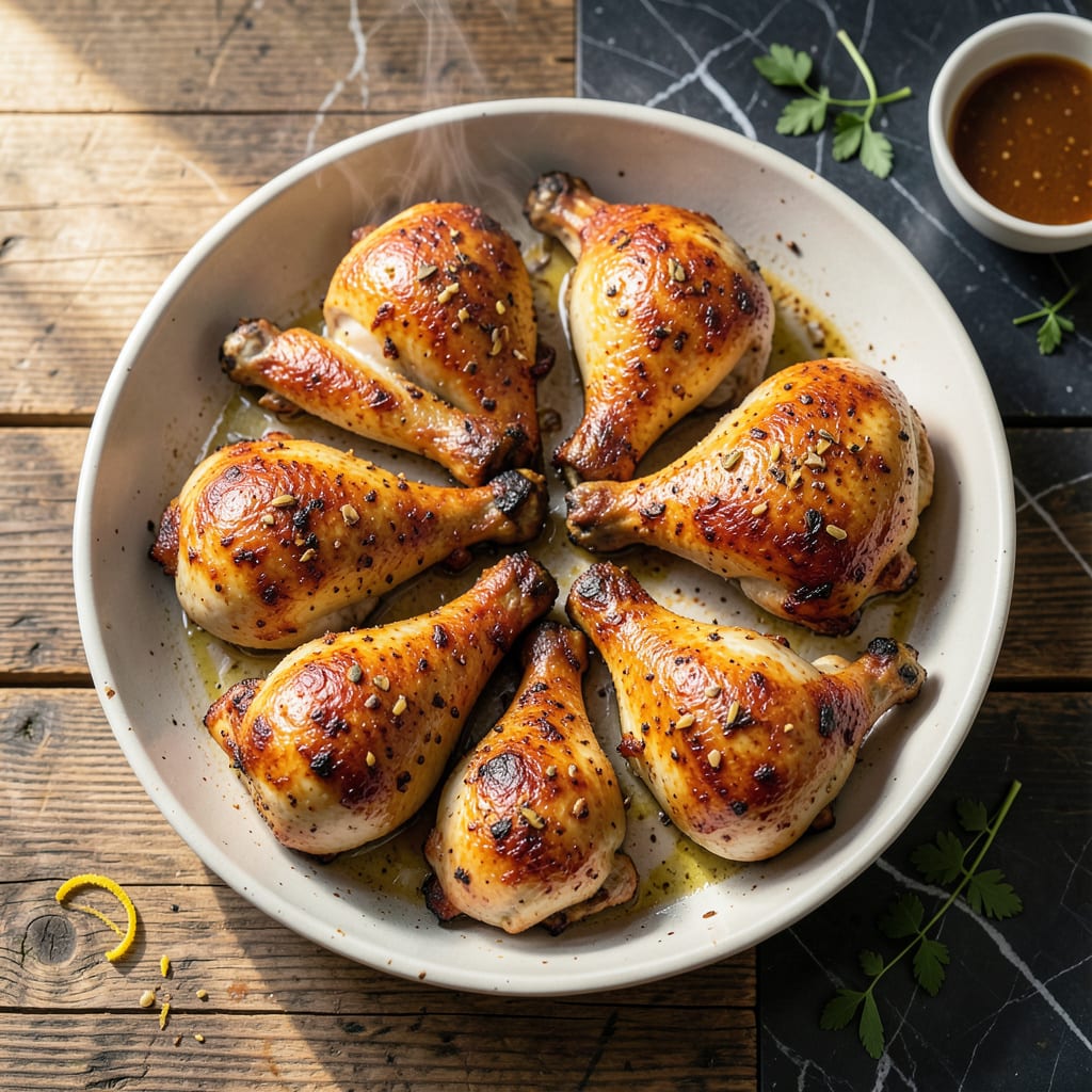 Complete best baked whole cut up chicken recipe overview image