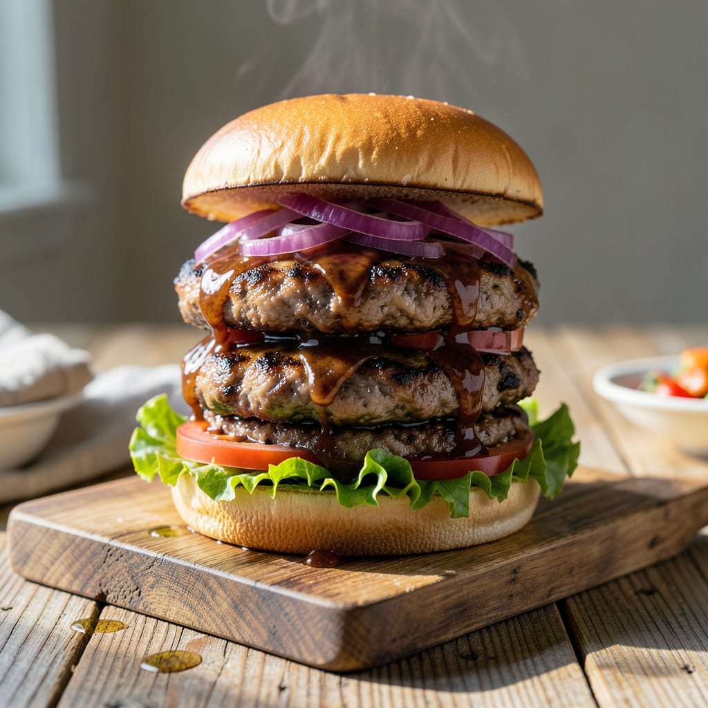 best bbq chicken burger recipe example with annotations