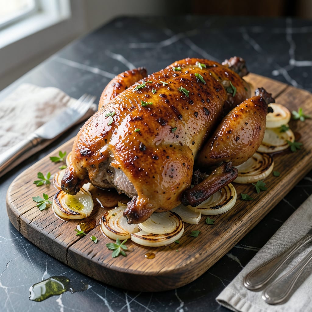 best bbq roast chicken recipe illustration with key details