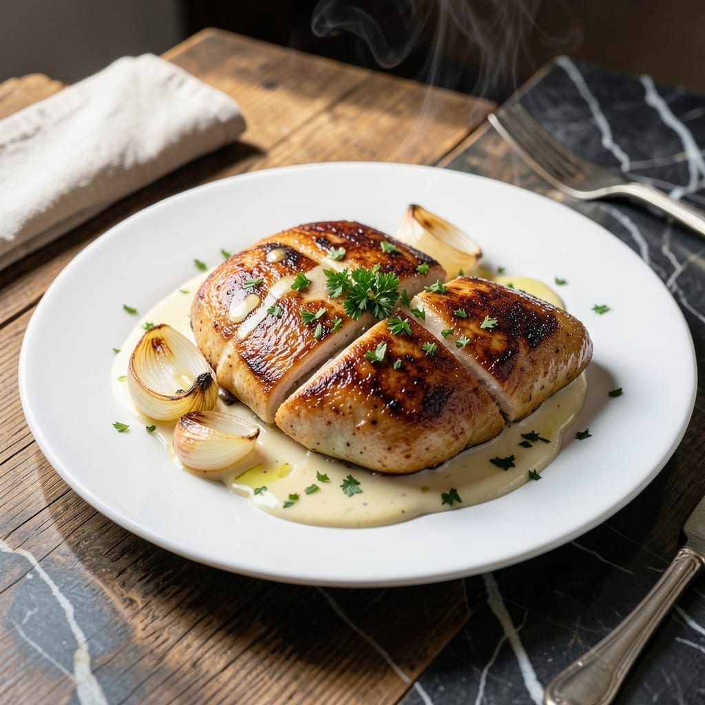 Chicken Double Cream Recipe: Velvety Sauce Over Tender Chicken
