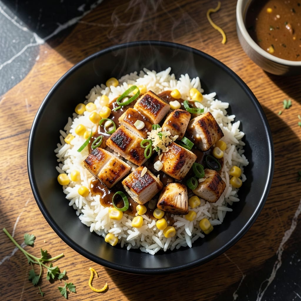 Chicken Corn Rice Bowl Recipe: Sweet and Savory Weeknight Meal Chicken Corn Rice Bowl Recipe: Sweet and Savory Weeknight Meal