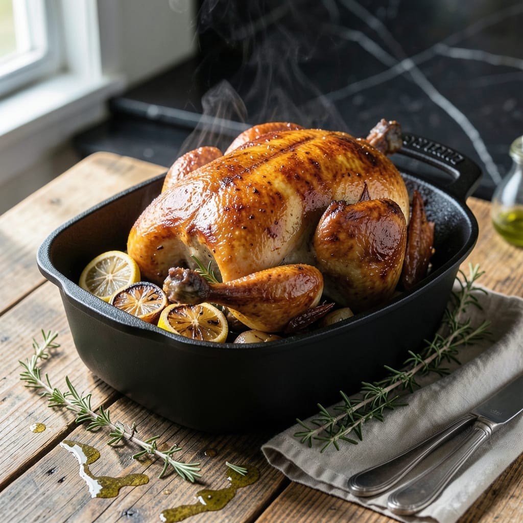 Staub Chicken Roaster Recipe: Even Heat for Juicy, Golden Results Staub Chicken Roaster Recipe: Even Heat for Juicy, Golden Results