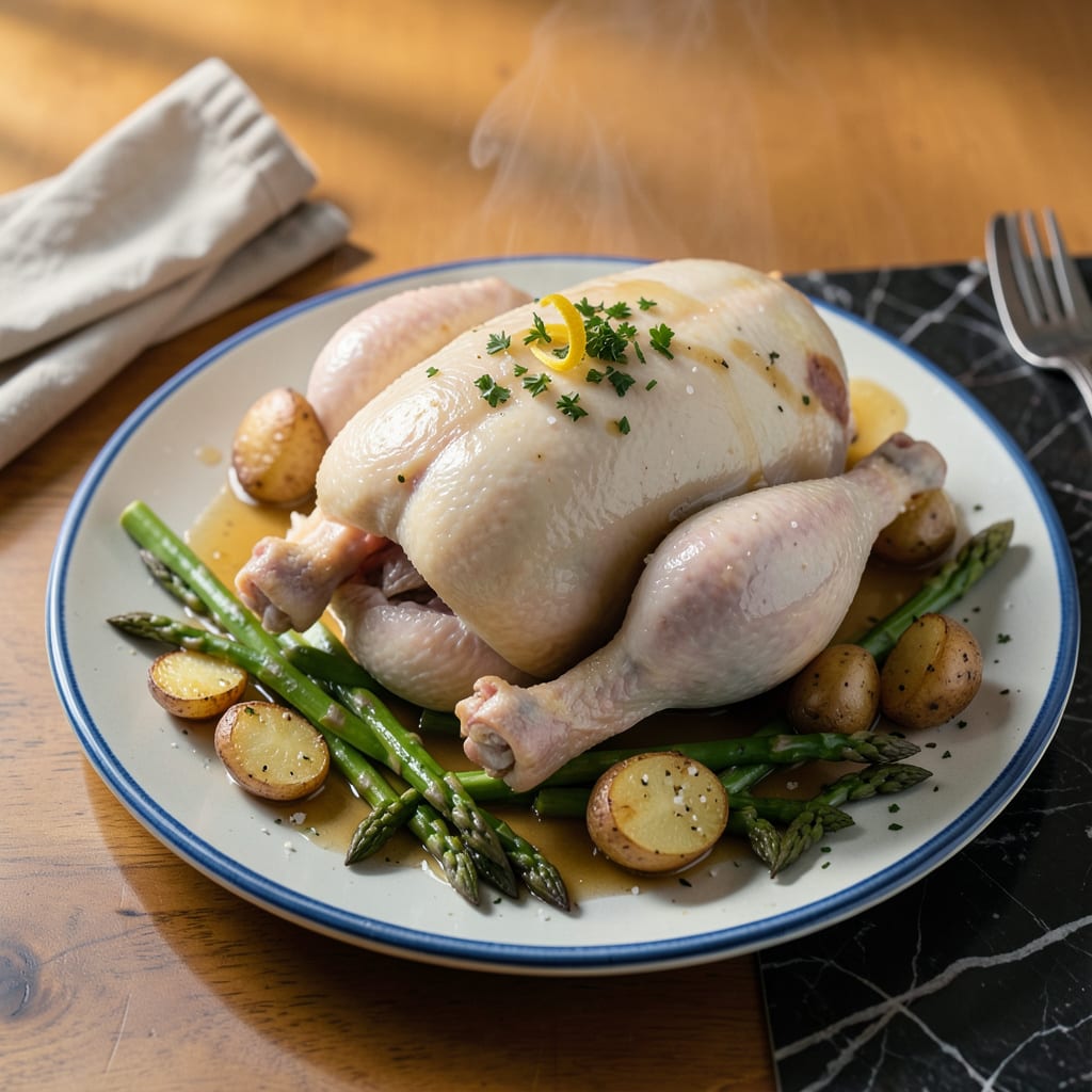 Comprehensive Boiling a Whole Chicken: Foolproof Method for Tender Meat and Rich Broth visual reference