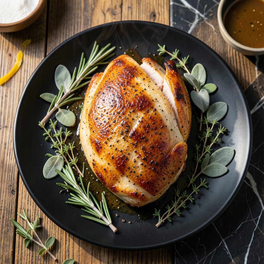 Comprehensive boneless chicken roast recipe visual reference