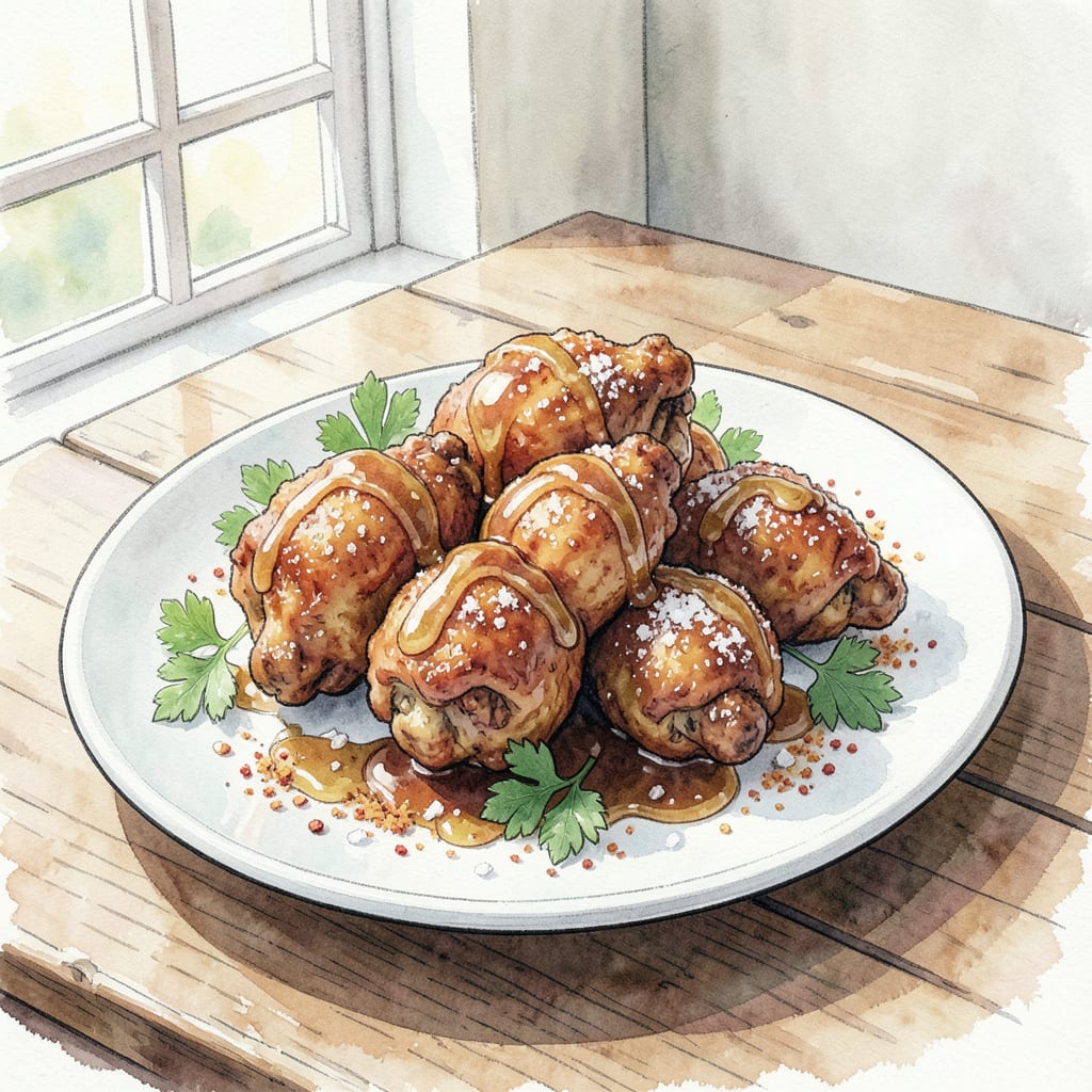 Visual representation of Brandy Fried Chicken: Crispy Southern Comfort Dish