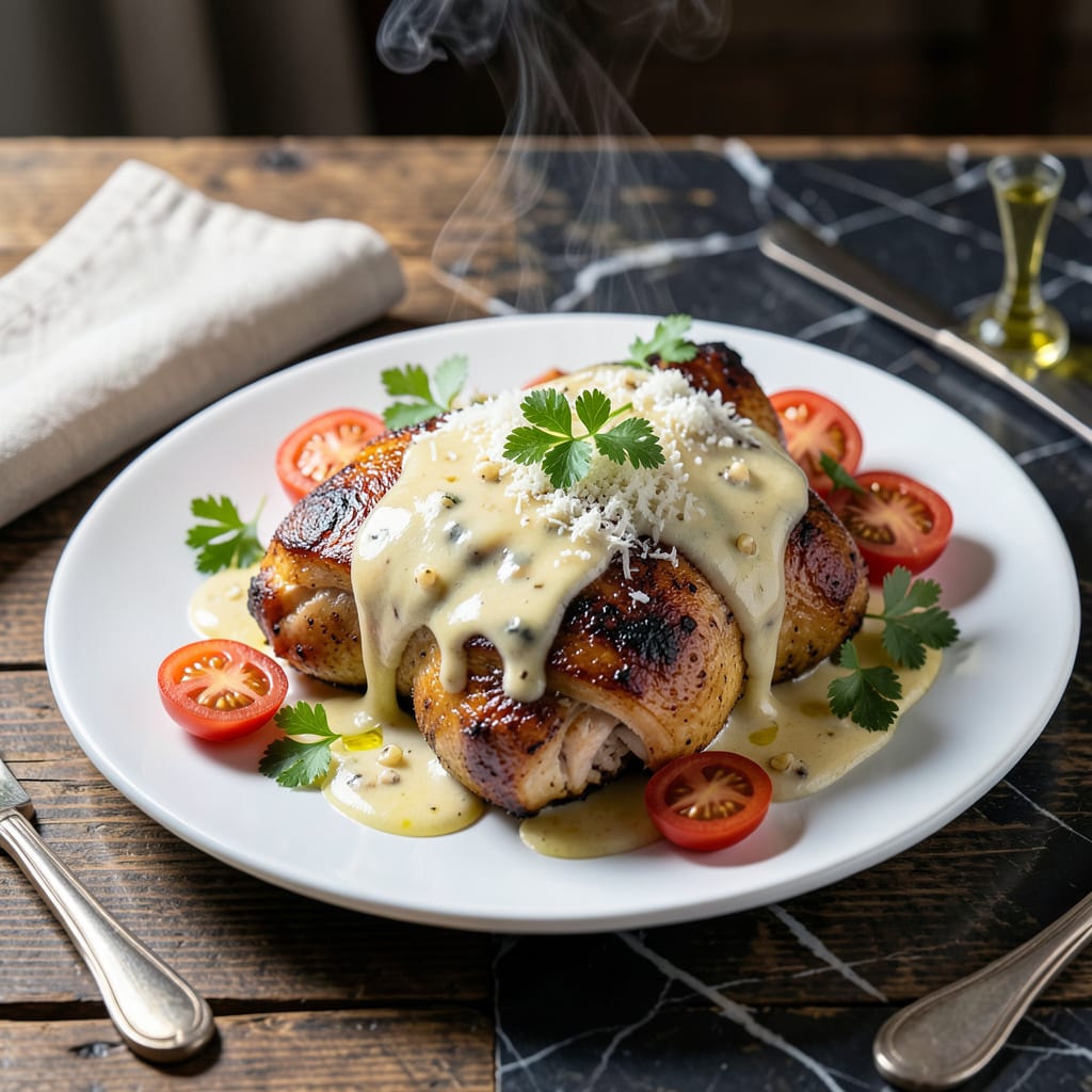 buffalo wild wings parmesan garlic sauce chicken recipe instant pot illustration with key details