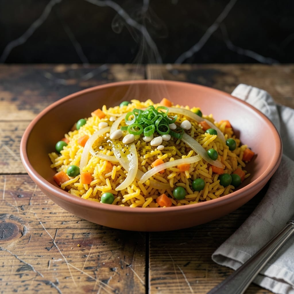 Fried Yellow Rice Recipe: Wok-Charred Savory Delight