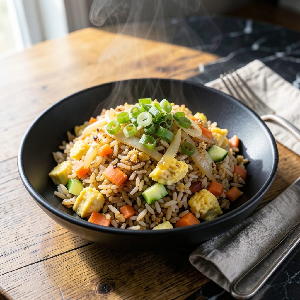 Hibachi Fried Rice Recipe: Wok-Charred Umami with Vegetable Crunch