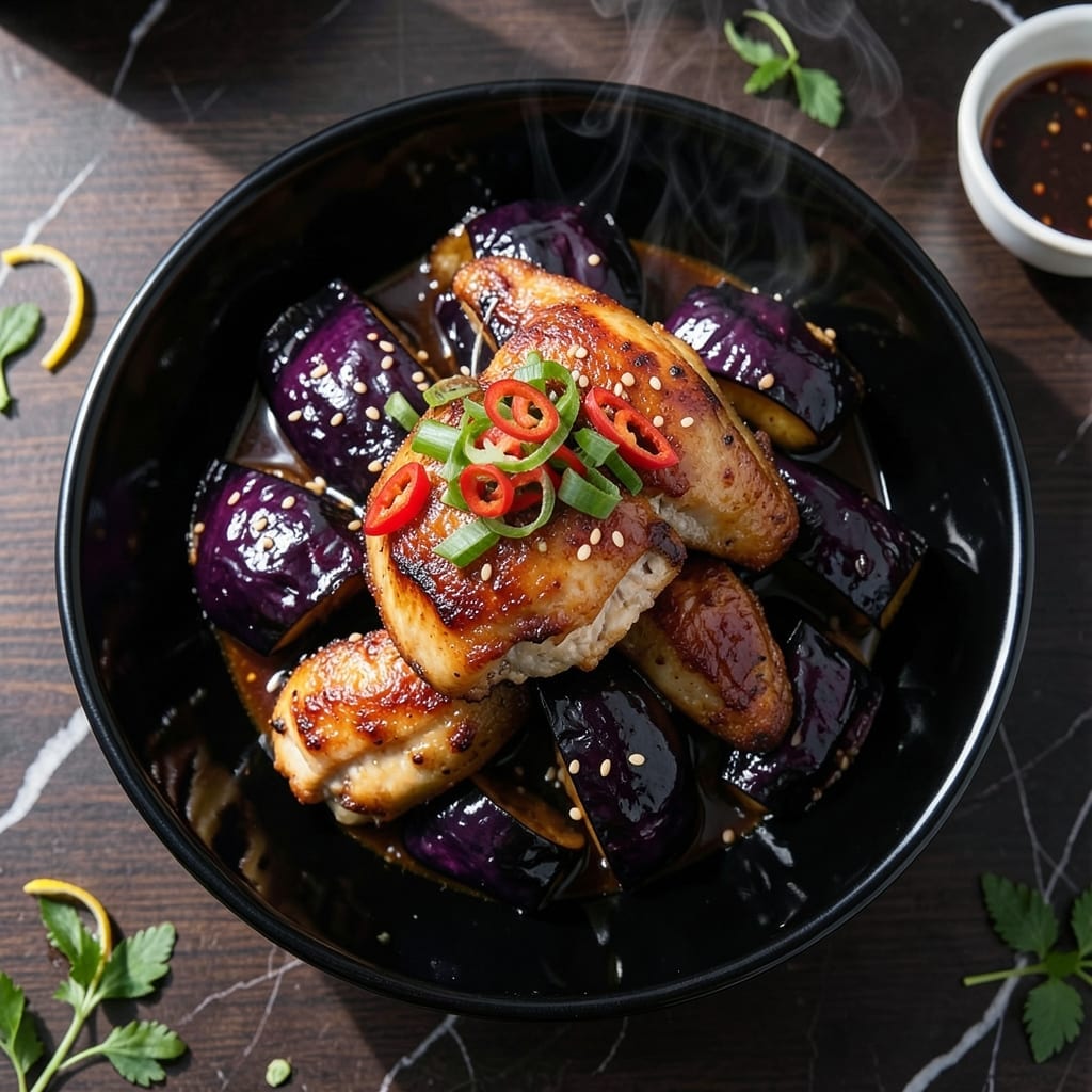 Chinese Eggplant Chicken Recipe: Wok-Seared Savory Stir-Fry Chinese Eggplant Chicken Recipe: Wok-Seared Savory Stir-Fry