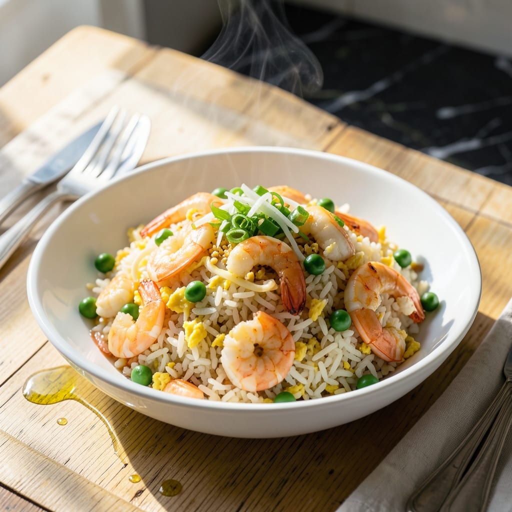 Fujian Fried Rice Recipe: Coastal Umami With Shrimp and Peas