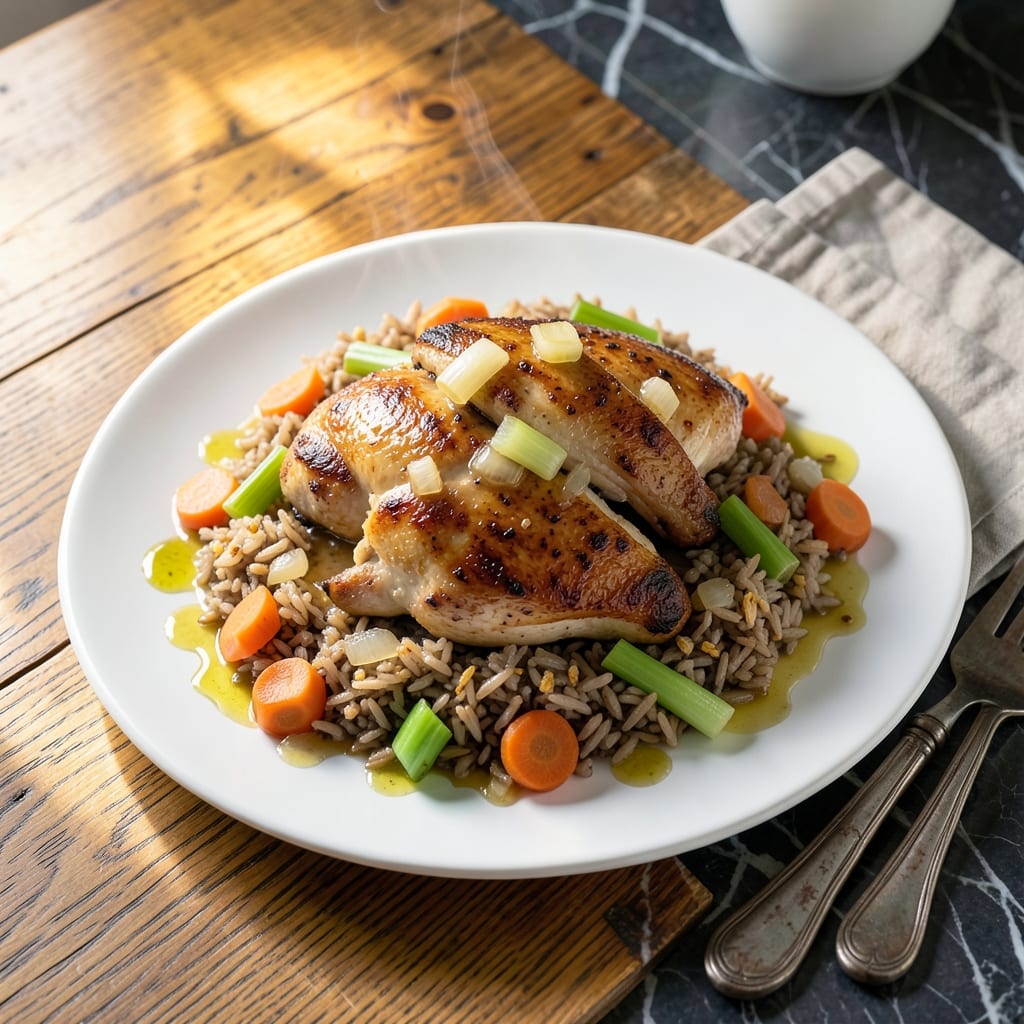 Chicken and Brown Rice Slow Cooker Recipe: Hands-Off Weeknight Comfort