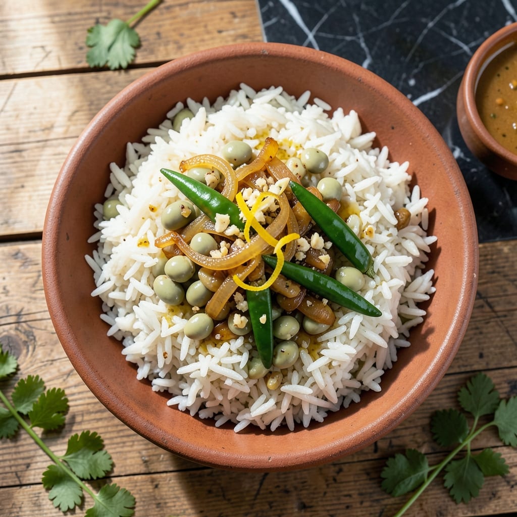 Green Gram Rice Recipe: Nutty Depth With Fresh Herbs