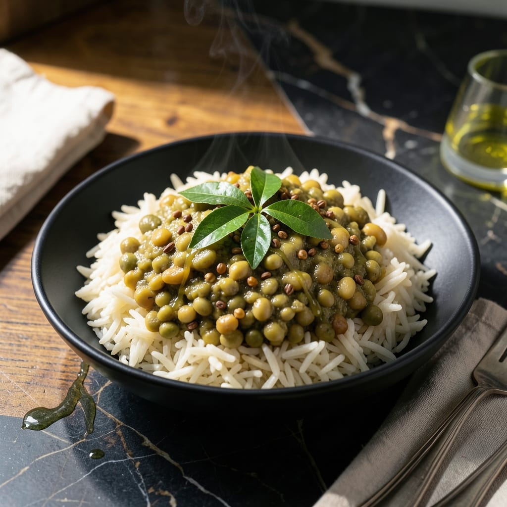Green Gram Dal Rice Recipe: South Indian-Style Comfort Bowl