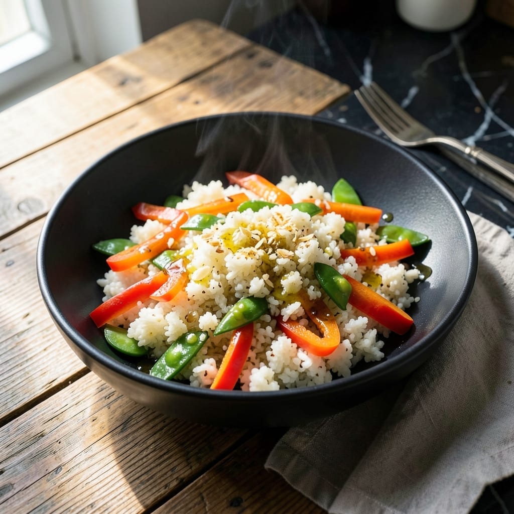 Frozen Cauliflower Rice Stir Fry Recipe: Wok-Charred Vegetable Medley