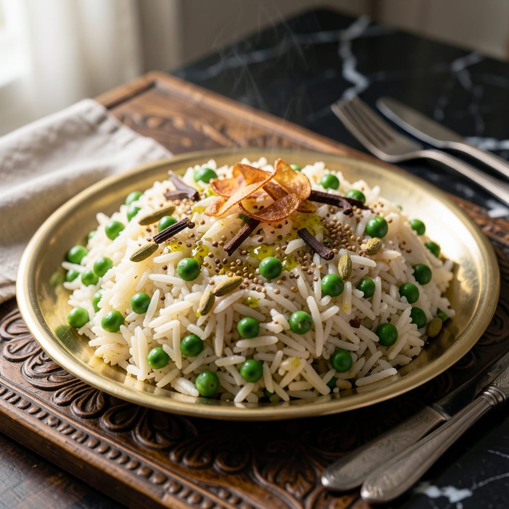 Green Peas Rice Recipe Indian: Fragrant Basmati With Sweet Garden Peas