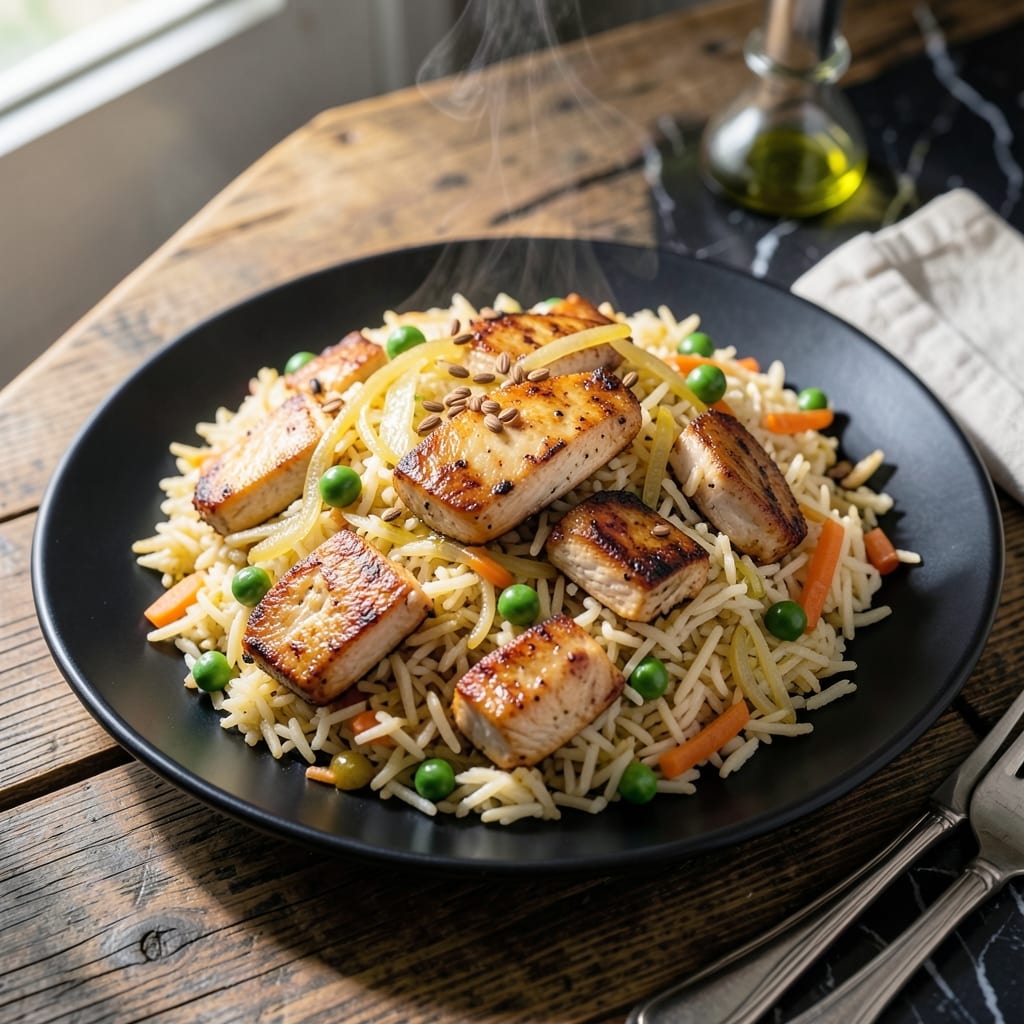 Chicken Fried Rice Recipe Indian Style: Wok-Tossed Spice and Herb Infusion