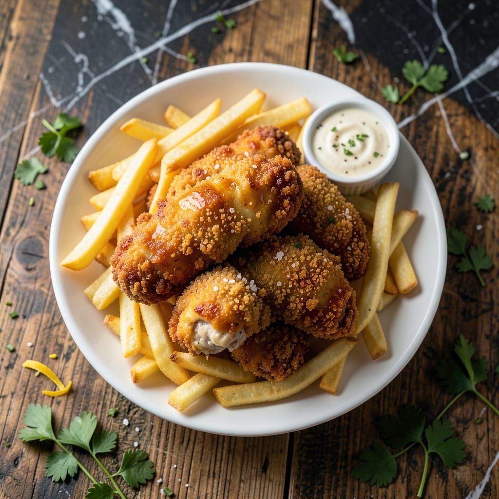 Chicken Tenders and Fries Recipe: Crispy Duo for Dipping Delight