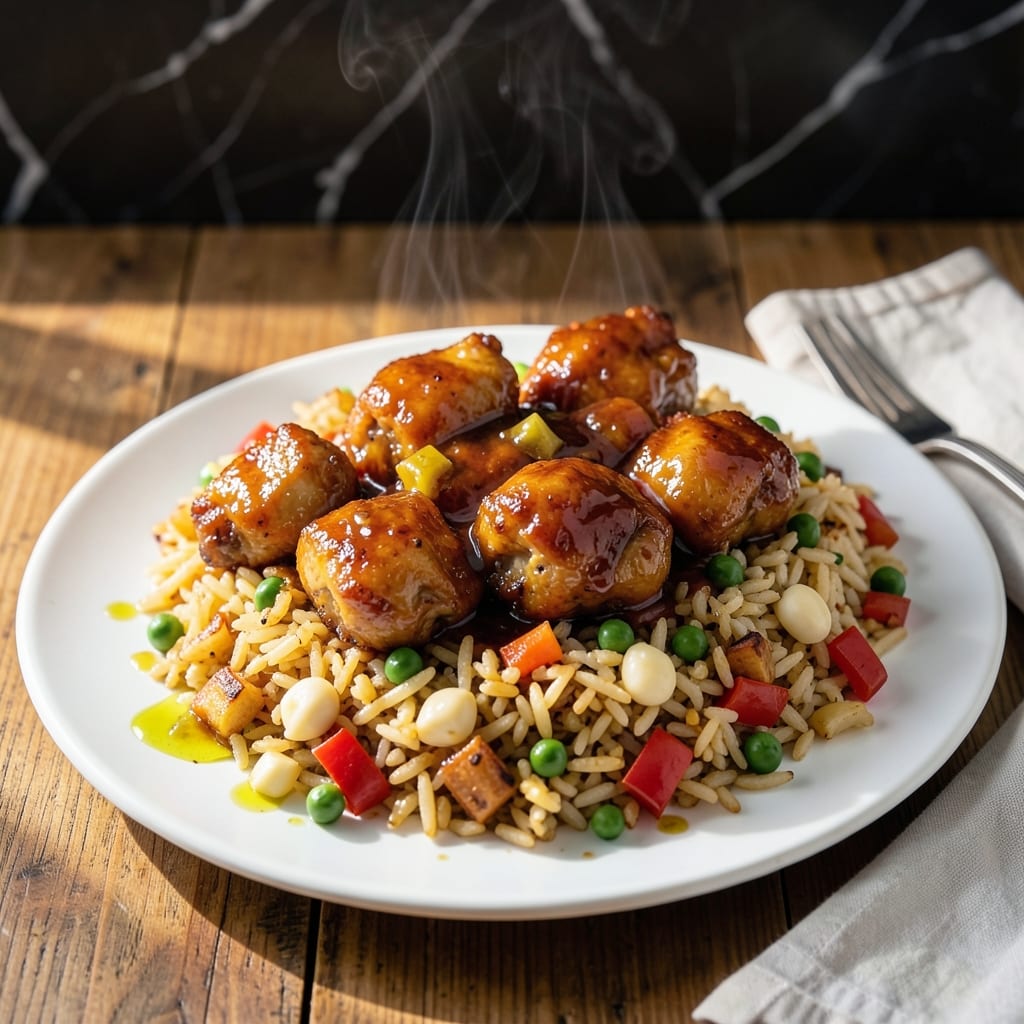 Sweet and Sour Chicken and Fried Rice Recipe: Takeout-Style Dual Delight Sweet and Sour Chicken and Fried Rice Recipe: Takeout-Style Dual Delight
