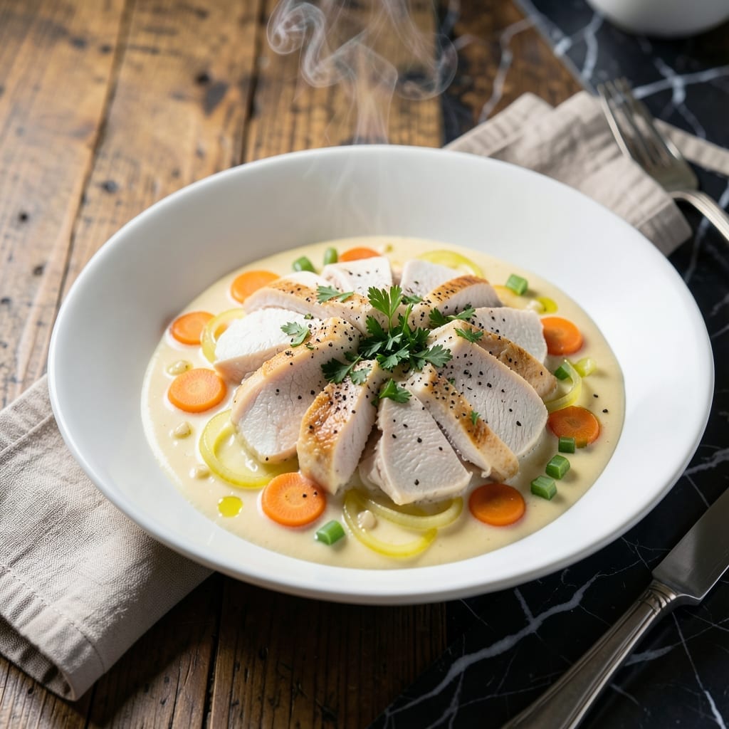 Cream of Chicken Breast Recipe: Velvety Soup With Fresh Herb Brightness Cream of Chicken Breast Recipe: Velvety Soup With Fresh Herb Brightness