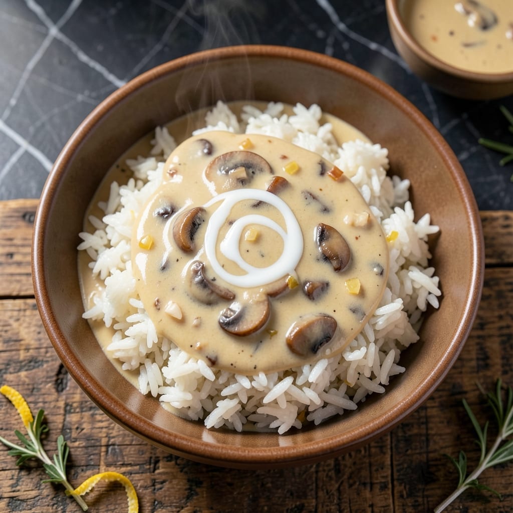 Minute Rice and Cream of Mushroom Soup Recipe: Quick Creamy One-Pot Dinner