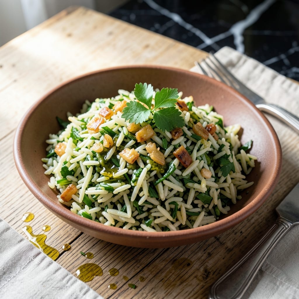 Green Rice Recipe With Parsley: Vibrant Herb-Infused Grains Green Rice Recipe With Parsley: Vibrant Herb-Infused Grains