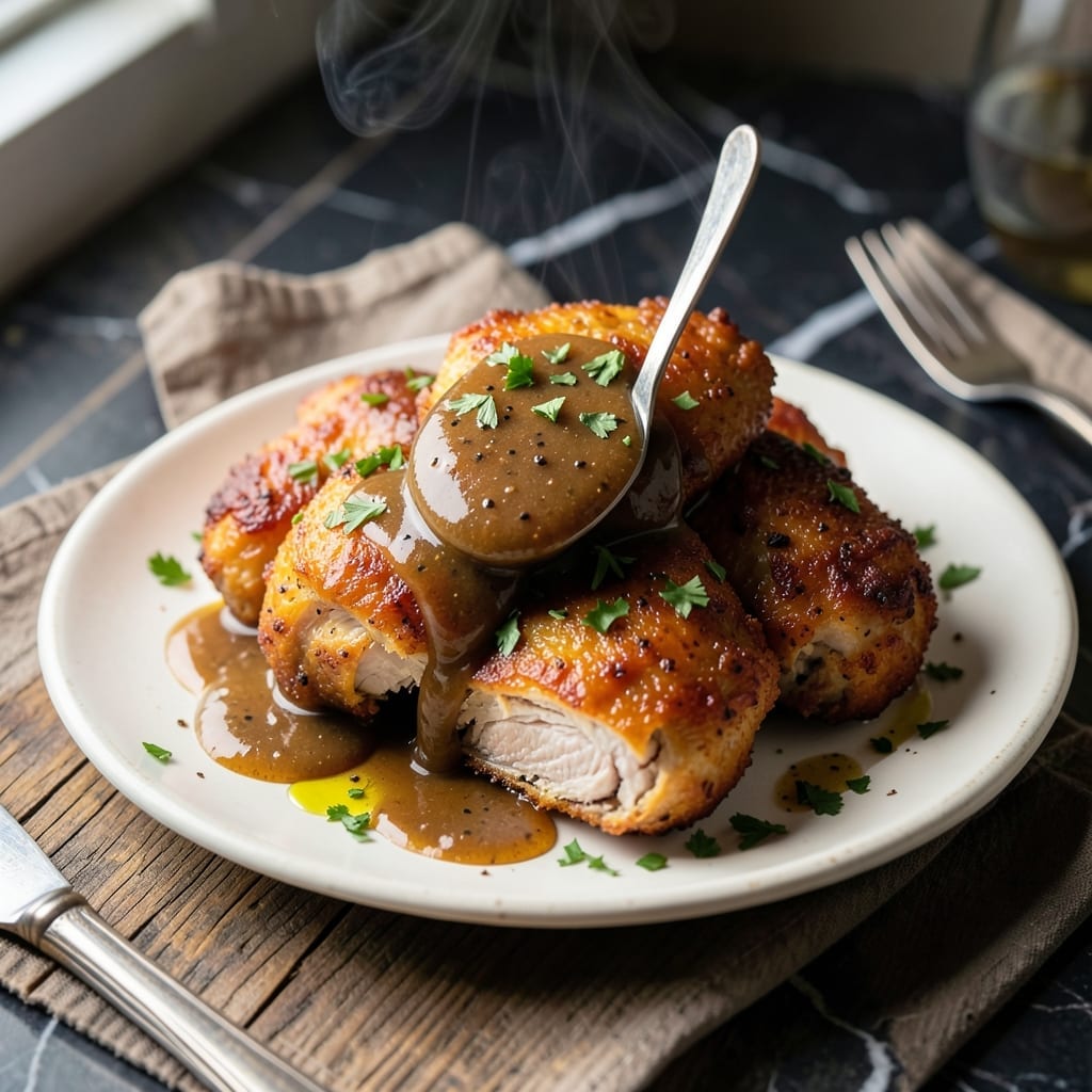 Southern Style Chicken and Gravy: Homemade Biscuit-Topping Comfort Southern Style Chicken and Gravy: Homemade Biscuit-Topping Comfort