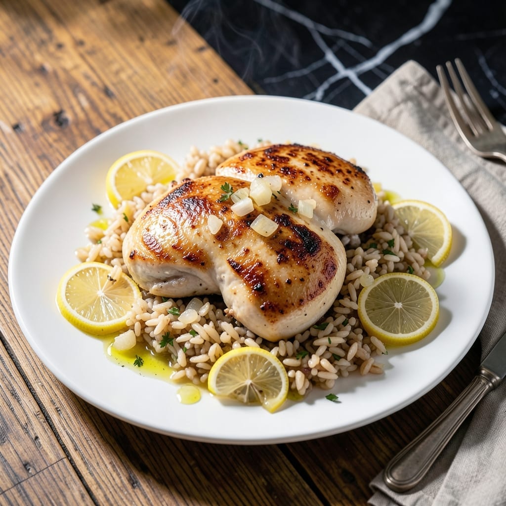 Chicken and Orzo Recipe: One-Pot Lemon Garlic Infusion Chicken and Orzo Recipe: One-Pot Lemon Garlic Infusion