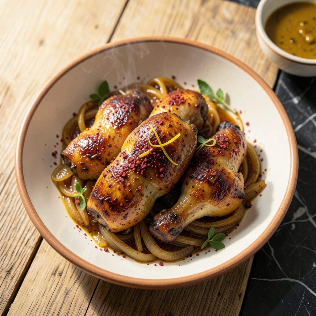 Chicken Musakhan Recipe: Sumac-Spiced Roasted Chicken With Caramelized Onions Chicken Musakhan Recipe: Sumac-Spiced Roasted Chicken With Caramelized Onions