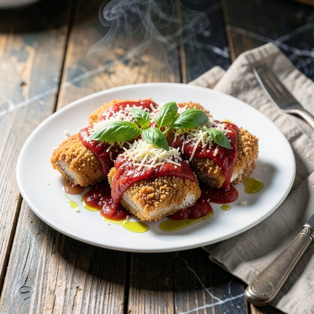 GF Chicken Parm Recipe: Gluten-Free Crisp With Melty Cheese GF Chicken Parm Recipe: Gluten-Free Crisp With Melty Cheese