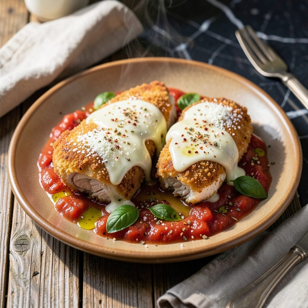 Chicken Parm Recipe for 2: Crispy Cutlets With Melty Cheese Chicken Parm Recipe for 2: Crispy Cutlets With Melty Cheese