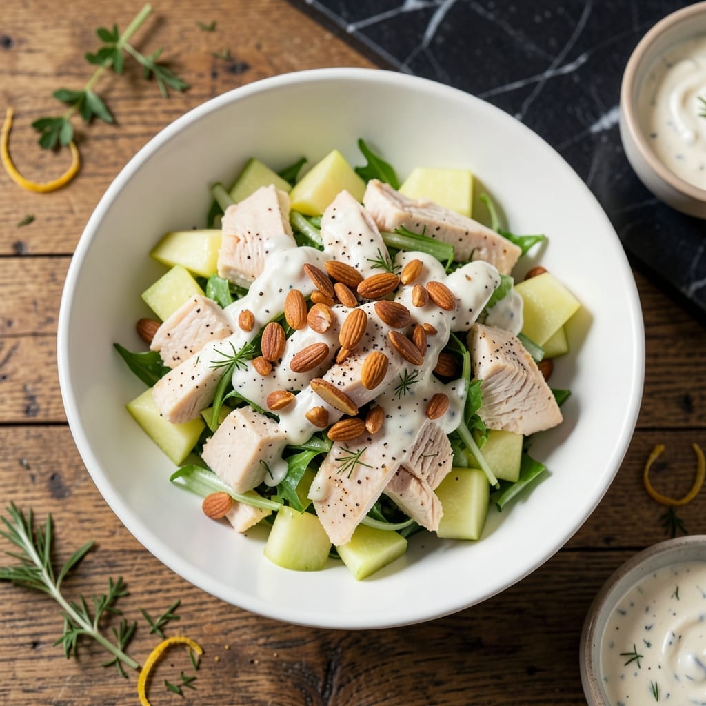 Chicken Salad Recipe Unique: Crunchy Apple and Toasted Almond Twist Chicken Salad Recipe Unique: Crunchy Apple and Toasted Almond Twist
